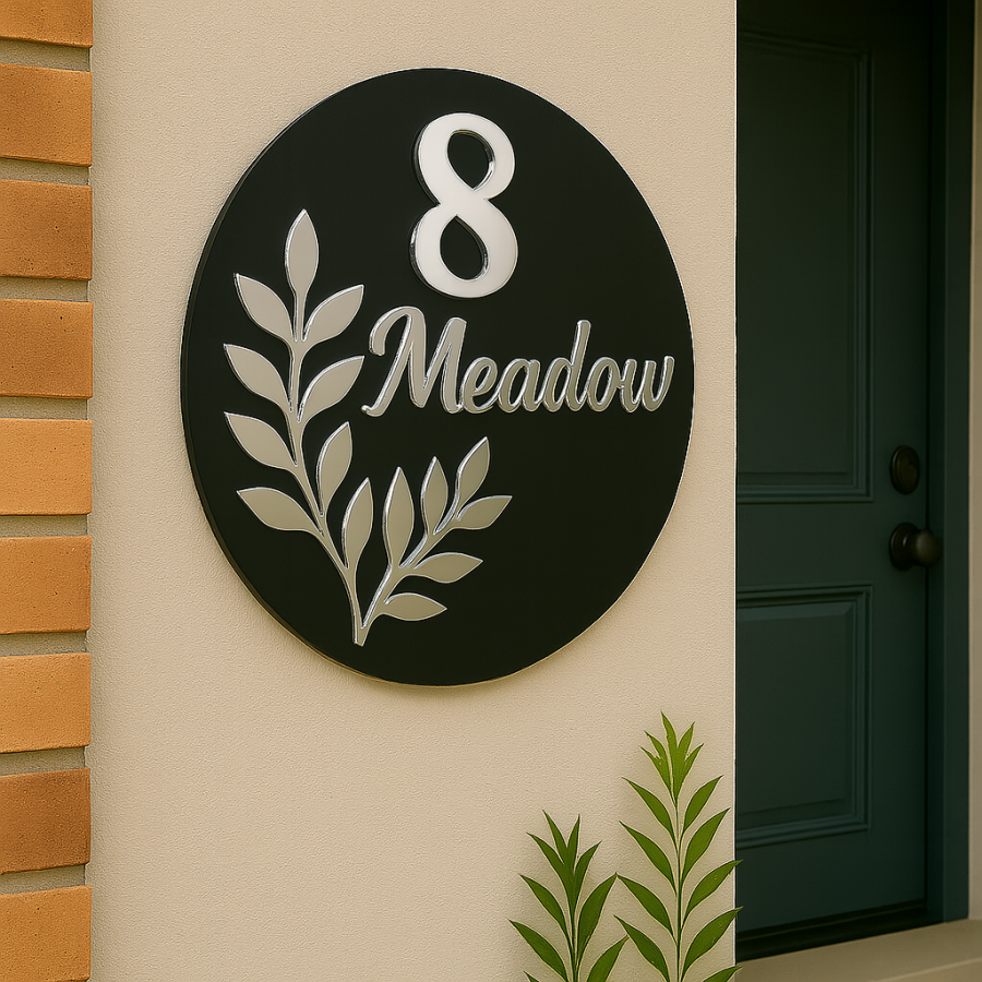 Meadow – Botanical Acrylic House Sign