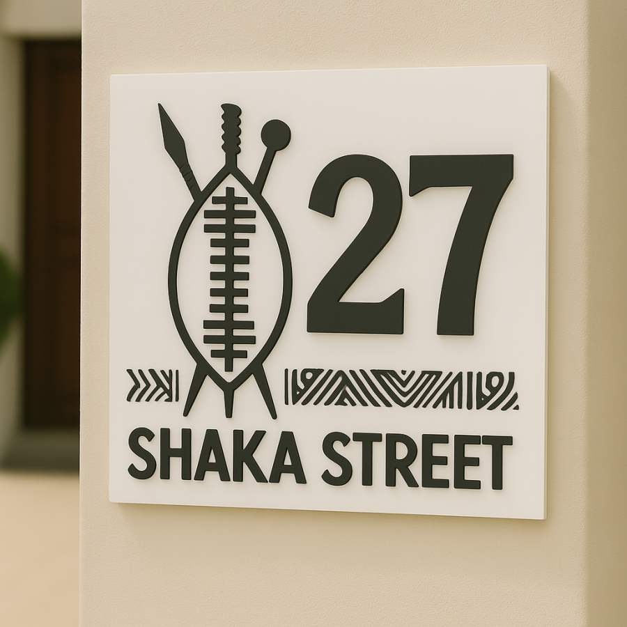 Isihlangu (Zulu shield) House Number