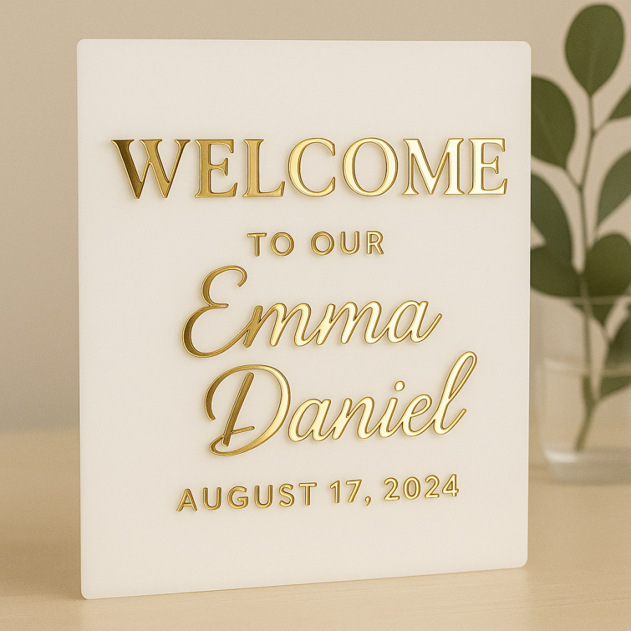 Elegant Welcome Sign – | Wedding or Baby Shower