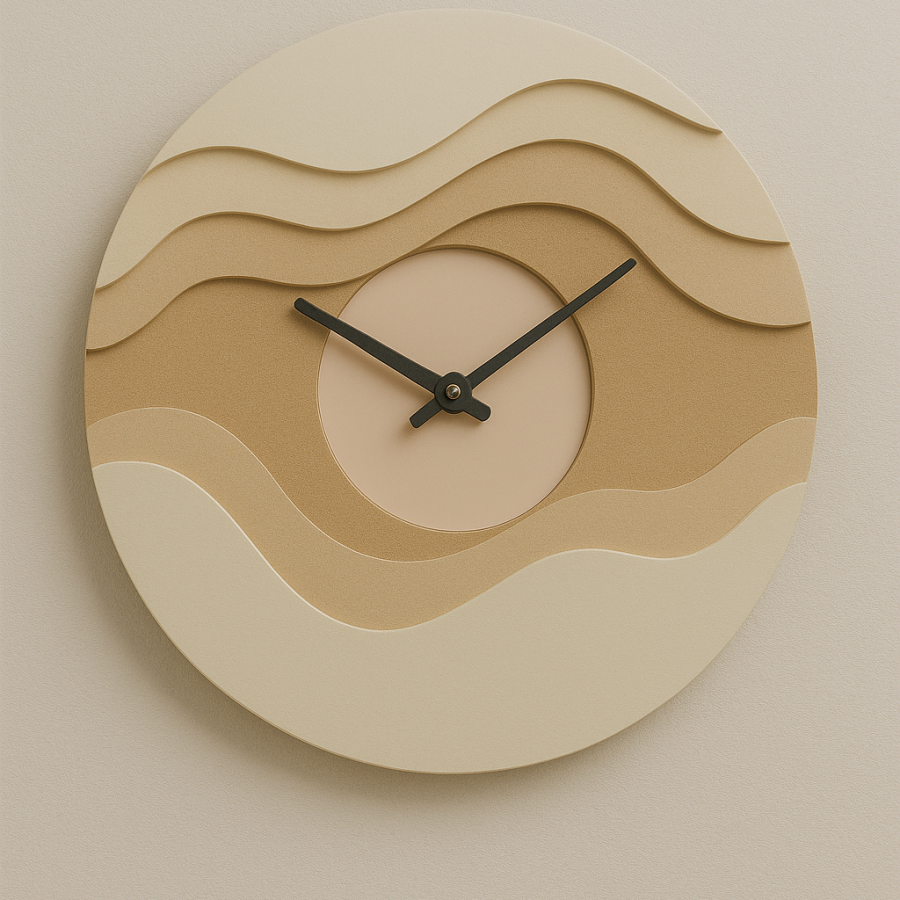 Sands of Time – Layered Desert-Inspired Wall Clock